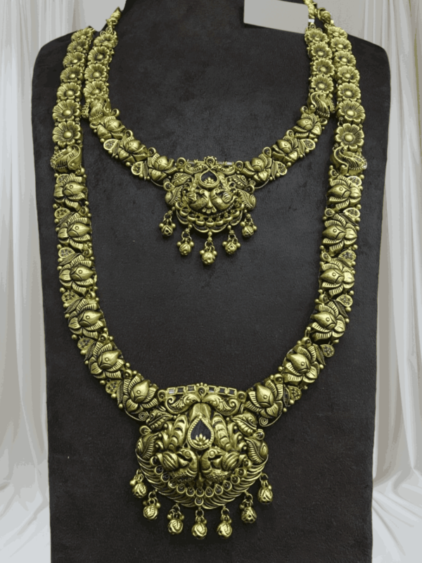 Gold long haram set designs