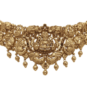 Latest gold choker designs with weight