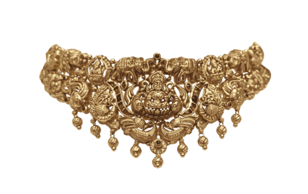Latest gold choker designs with weight