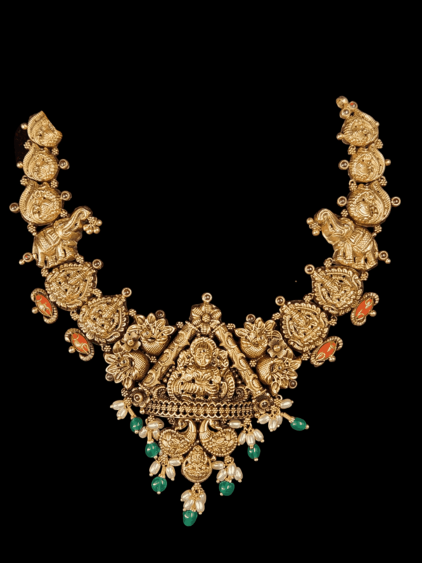 35 grams gold necklace designs with weight