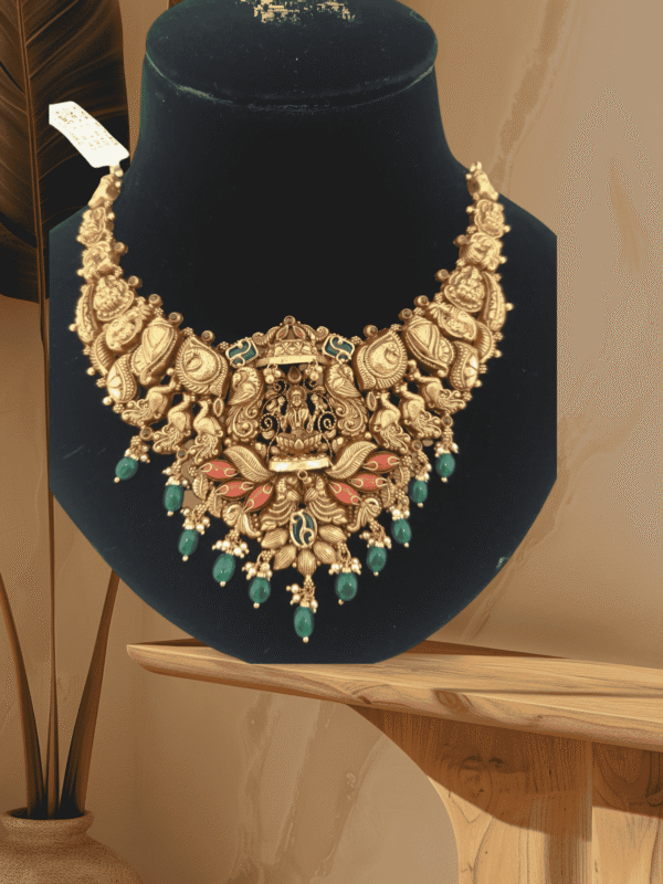 40 grams gold necklace designs with weight