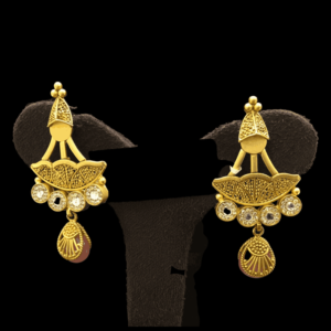 15 grams gold chandbali earrings