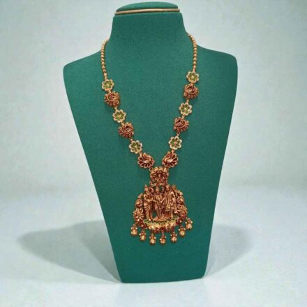 37 Grams Gold Long Haram Designs