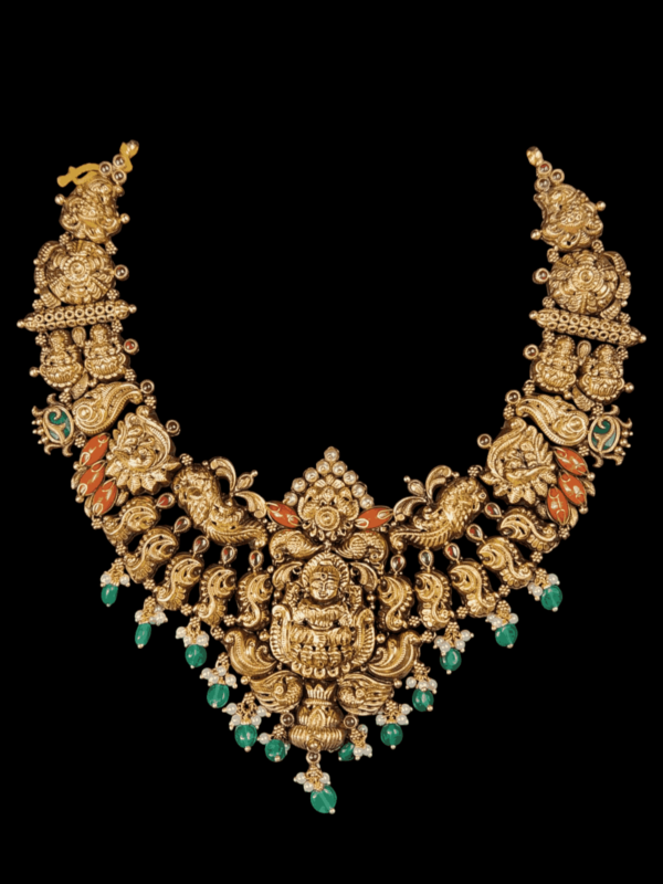 44 grams gold necklace designs