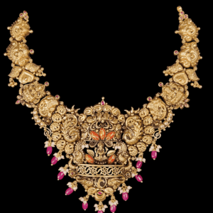 Gold necklace design under 45grams