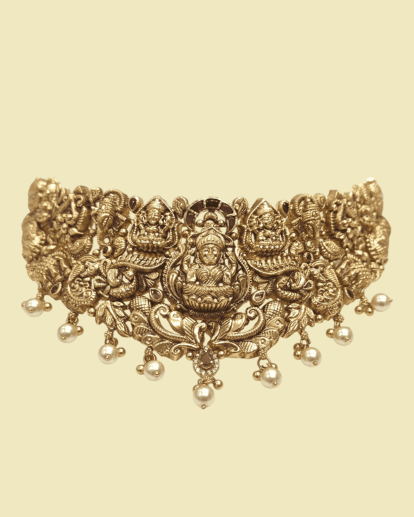 Gold choker designs in 22 grams