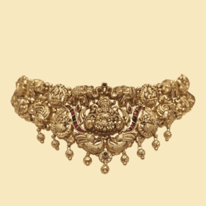 Gold choker designs in 19 grams