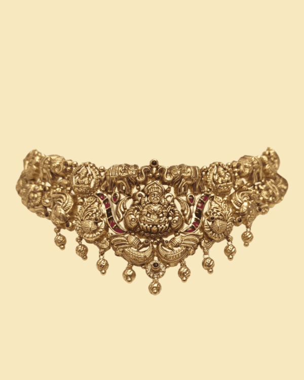 Gold choker designs in 19 grams