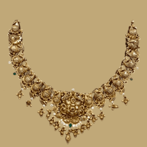 Simple gold necklace designs in 16grams