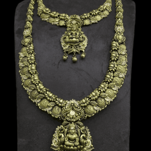 light weight antique necklace designs in gold