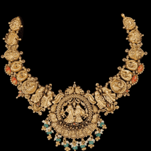 35 grams gold necklace designs with weight