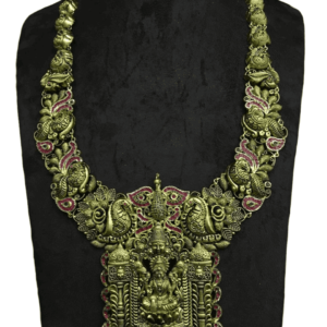 Gold long haram designs in 84 grams