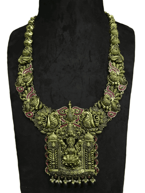 Gold long haram designs in 84 grams