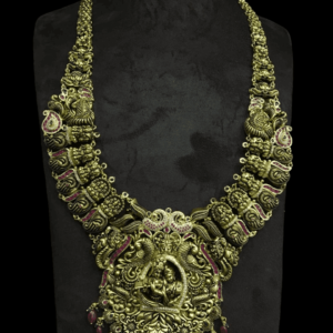 Long gold haram designs in 91 grams