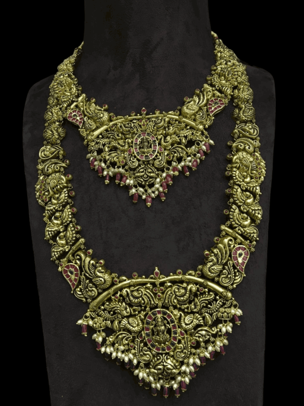 110.5grams gold long haram designs